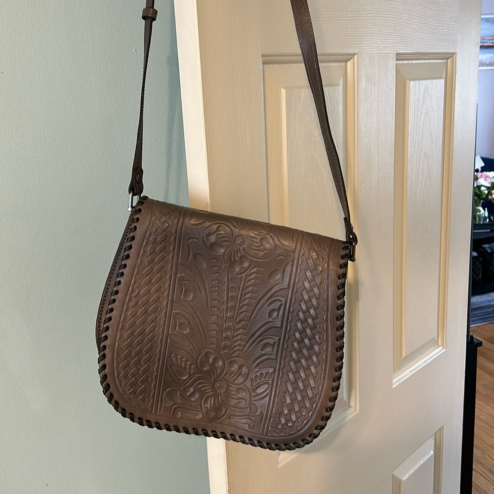 Limited edition, Patricia Nash leather crossbody bag